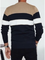 Pánsky tmavomodrý sveter FashionStreet WX2284 Pánsky tmavomodrý sveter FashionStreet WX2284
