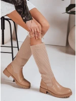 Dámske khaki ponožkové topánky FashionStreet ZY1308