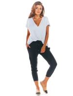 Dámske 3/4 nohavice A306 Čierna - Awama