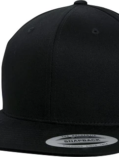 Flexfit 6089OC 6-panelová snapbacková čiapka z organickej bavlny 55.89OC čierna