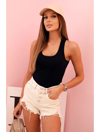 Dámske bavlnené boxerky so širokými ramienkami Navy Blue