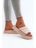 Dámske žabky Big Star Platform NN274773 Beige Dámske žabky Big Star Platform NN274773 Beige