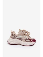 Sneakersy Dziecięce Na Grubej Podeszwie Złote Xairana