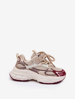 Sneakersy Dziecięce Na Grubej Podeszwie Złote Xairana