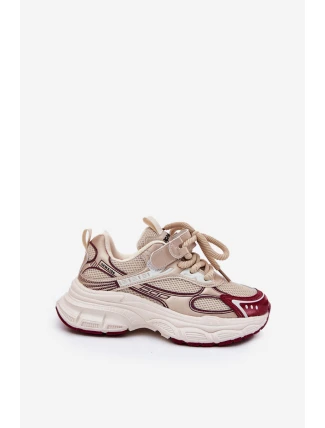 Sneakersy Dziecięce Na Grubej Podeszwie Złote Xairana