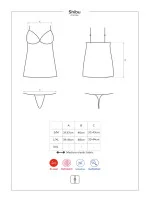 Krásna košieľka Shibu chemise - Obsessive Krásna košieľka Shibu chemise - Obsessive