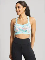 Športová podprsenka s potlačou 5021R tyrkysová - Panache