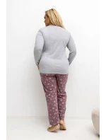 Pohodlné pyžamo pre plnoštíhly model 221187 Forever Pink