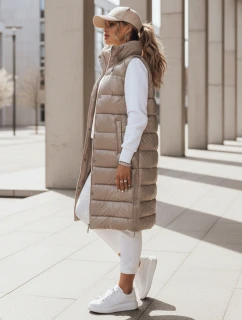 Dámska prešívaná vesta GANTINI beige FashionStreet TY3745