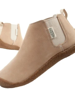 Keen dámske kožené topánky Mosey Chelsea light beige women's