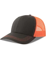 Atlantis Headwear Sonic-S 6-panelová truckerová čiapka 33.0259 tmavošedá/oranžová fluo Atlantis Headwear Sonic-S 6-panelová truckerová čiapka 33.0259 tmavošedá/oranžová fluo