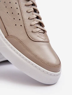 Pánska kožená športová obuv Zazoo 1544 beige