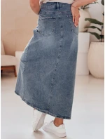 ROSA LOVE modrá maxi sukňa s kvetmi FashionStreet CY0511