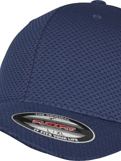Flexfit 6584 6-panelová džersejová čiapka s kšiltom „3D Hexagon“ 55.6584 tmavomodrá