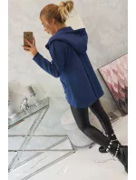 Zateplená mikina s dlhším chrbtom a vreckami z džínsoviny Zateplená mikina s dlhším chrbtom a vreckami z džínsoviny