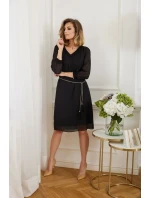 Dámske spoločenské šaty M306 čierne - La Aurora Dámske spoločenské šaty M306 čierne - La Aurora