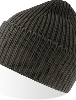 Atlantis Headwear Oak Pletená čiapka „Oak“ 33.0114 tmavošedá melírovaná