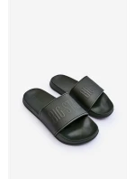 Lekkie Piankowe Klapki Męskie Big Star MM174324 Ciemnozielone