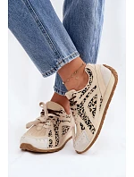 Semišové kožené dámske tenisky Big Star TT274549 beige Semišové kožené dámske tenisky Big Star TT274549 beige