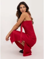 Šaty LK SK 509715.51 tmavo červená