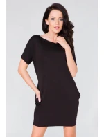 Dámske denné šaty T130/7 čierne - Tessita