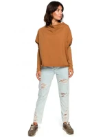 Dámska blúzka B094 Caramel - BeWear Dámska blúzka B094 Caramel - BeWear