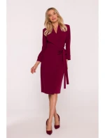 Dámske šaty S415 Bordeaux - Stylove Dámske šaty S415 Bordeaux - Stylove