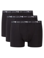 Pánske boxerky 3 ks DIM COTTON STRETCH BOXER 3x - DIM - čierna