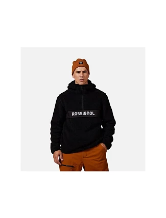 Pánska mikina ROSSIGNOL ALLTRACK ANORAK FLEECE, čierna Pánska mikina ROSSIGNOL ALLTRACK ANORAK FLEECE, čierna