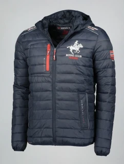 Pánska bunda WY6358H/GN Tmavý moiré vzor - Geografické Nórsko