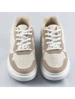 Béžové dámske šnurovacie športové poltopánky (RC-50) Béžové dámske šnurovacie športové poltopánky (RC-50)