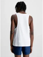 Pánske plážové tielko KM0KM00837 YCD biela - Calvin Klein