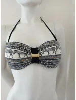 Vrchný diel plaviek B4116-60010 Black and Cream - Selmark Vrchný diel plaviek B4116-60010 Black and Cream - Selmark