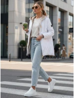 Dámska prešívaná prechodná bunda biela FashionStreet TY5564 Dámska prešívaná prechodná bunda biela FashionStreet TY5564