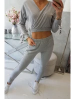 Súprava s ozdobnými stuhami sivá Súprava s ozdobnými stuhami sivá