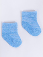 Yoclub 3Pack chlapčenské ponožky s manžetou SKA-0009U-0000-004 Blue