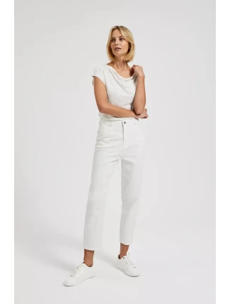 Dámske džínsy JE-4300 off-white - Moodo Dámske džínsy JE-4300 off-white - Moodo