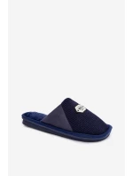 Pánské pantofle s nášivkou tmavě modré Presine