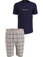 Spodné prádlo Pánske pyžamo S/S SHORT SET 000NM2183EO1M - Calvin Klein