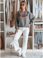 Dámska nadrozmerná mikina s potlačou COOKIES tmavo sivá FashionStreet BY1443 Dámska nadrozmerná mikina s potlačou COOKIES tmavo sivá FashionStreet BY1443