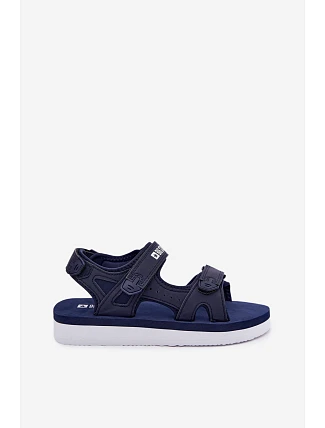 Dámske športové sandále na platforme Big Star LL274792 dark blue