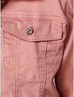 Dámska ružová džínsová bunda TY5597 ružová - FashionStreet