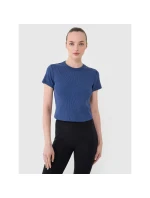 Dámske rebrované tričko 4F 4FRSS25TTSHF2696-31S
