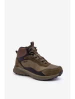 Męskie Buty Trekkingowe Ocieplane Zielone Big Star MM174333 Męskie Buty Trekkingowe Ocieplane Zielone Big Star MM174333