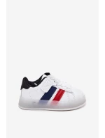 Buty Sportowe Sneakersy Dziecięce Ze Świecącą Podeszwą Biało-Czarne Arielle