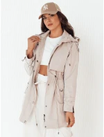 Dámska prechodná bunda parka BRENS ecru FashionStreet TY4229 Dámska prechodná bunda parka BRENS ecru FashionStreet TY4229