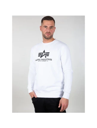 Pánsky sveter Alpha Industries Basic čierny s potlačou loga (178302-09)