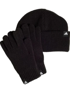 Detský set adidas čiapka + rukavice čierna JP2783
