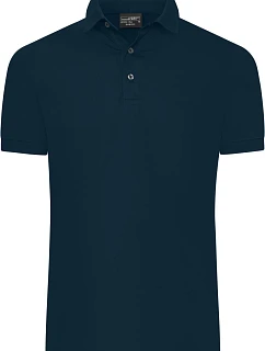 Daiber JN 1302 Pánske polo tričko zo žerzeja so strihom Slim Fit 02.1302, tmavomodré