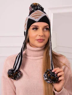 Dámska klapka na uši Eunika K322 black+grey